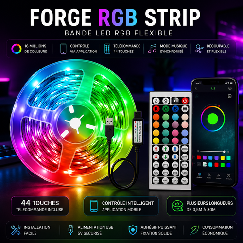 Bande LED RGB USB gaming