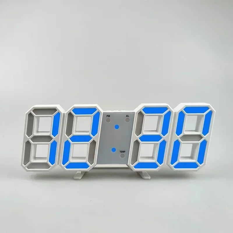 Forge Clock 3D – Réveil Numérique LED avec Heure, Date & Température