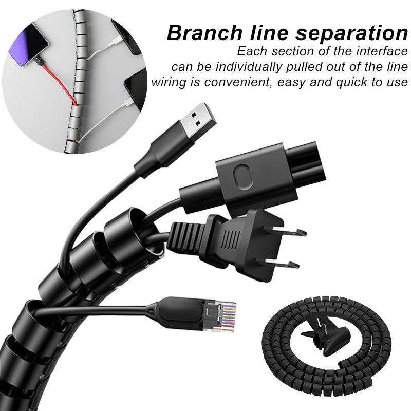 Forge Cable Wrap – Gaine Enroulée de Protection pour Câbles
