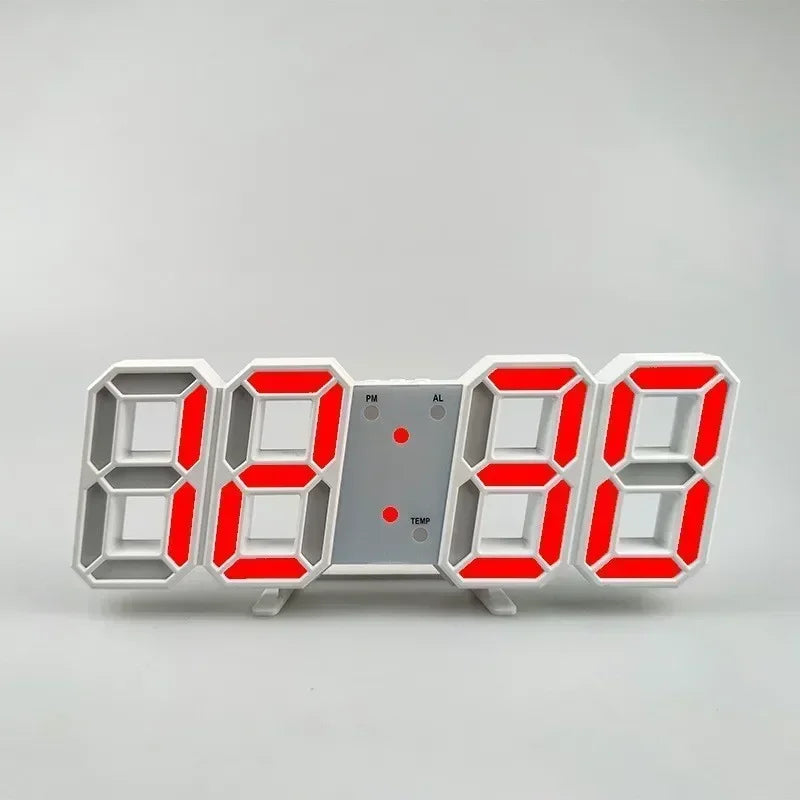 Forge Clock 3D – Réveil Numérique LED avec Heure, Date & Température