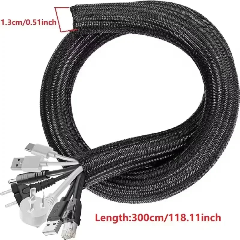 Forge Cable Sleeve – Gaine Tressée Auto-Fermante pour Câbles