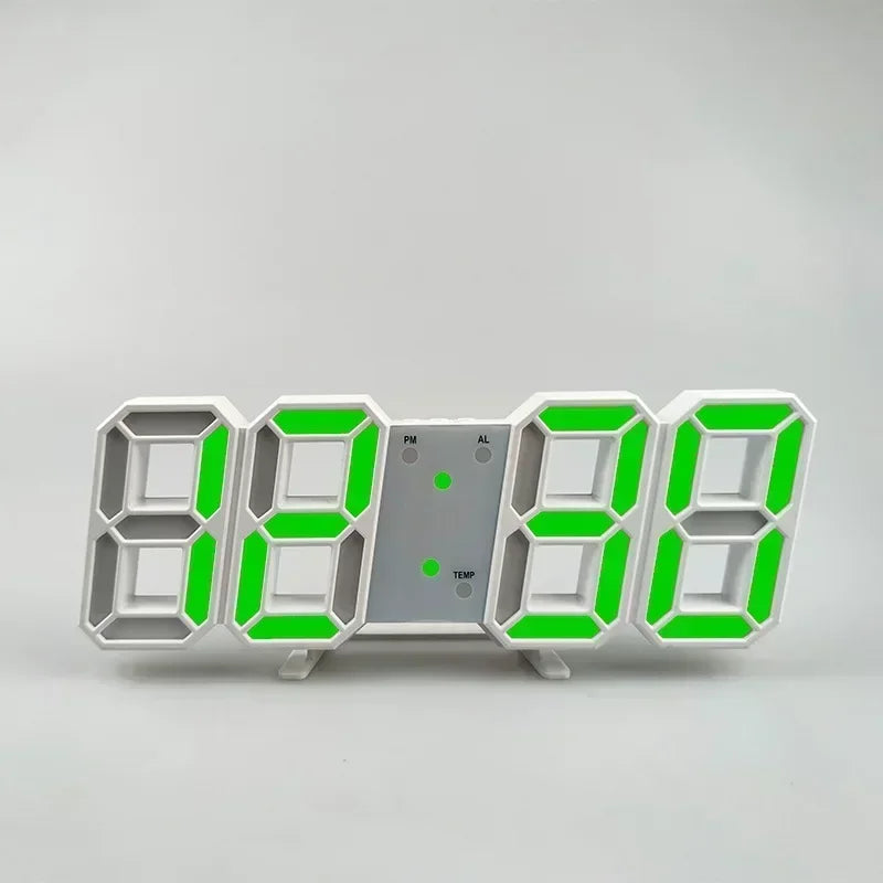 Forge Clock 3D – Réveil Numérique LED avec Heure, Date & Température