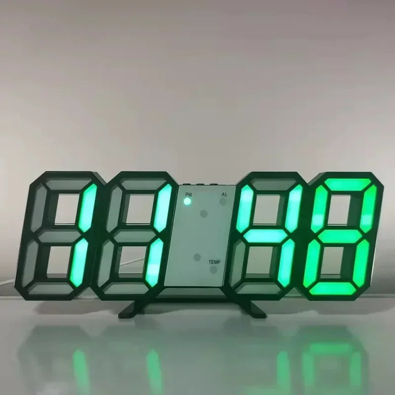 Forge Clock 3D – Réveil Numérique LED avec Heure, Date & Température