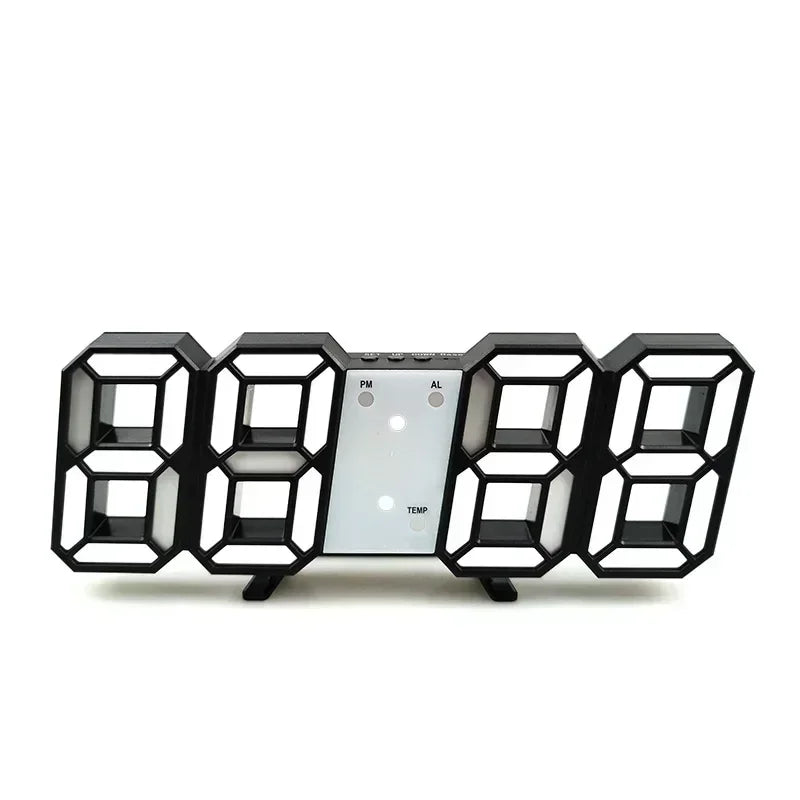 Forge Clock 3D – Réveil Numérique LED avec Heure, Date & Température