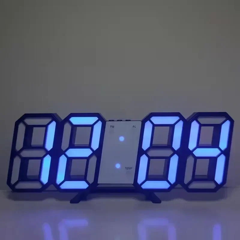 Forge Clock 3D – Réveil Numérique LED avec Heure, Date & Température