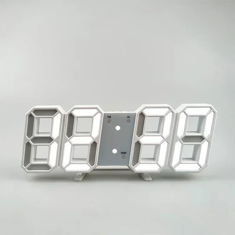 Forge Clock 3D – Réveil Numérique LED avec Heure, Date & Température