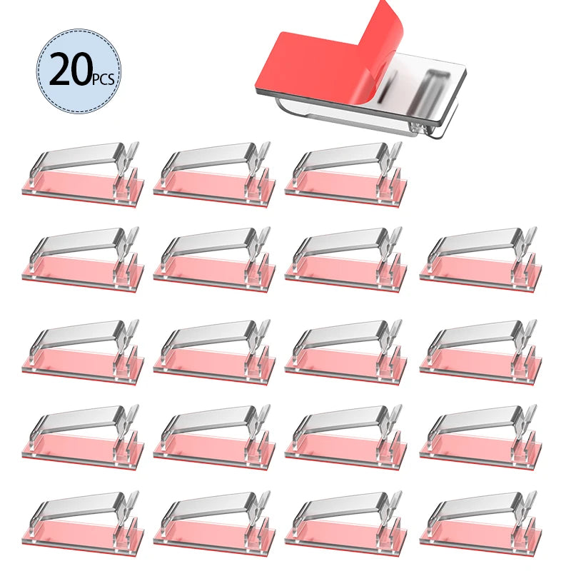 Forge Cable Clip – Clips Auto-Adhésifs de Gestion des Câbles