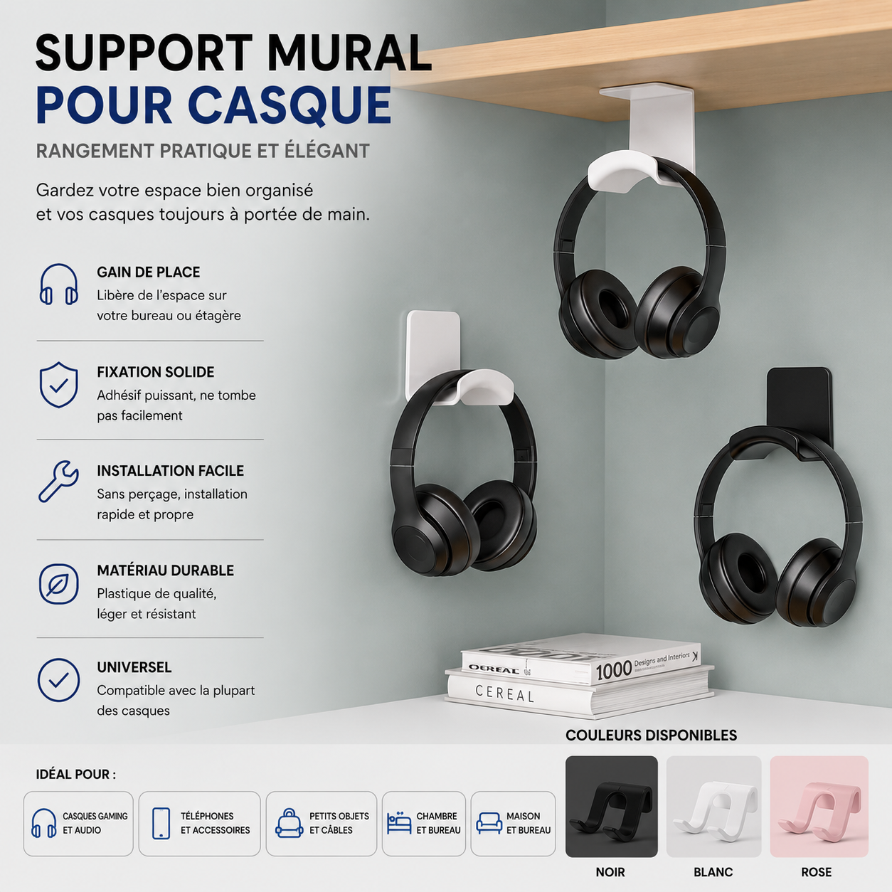 Forge Headset Mount – Support Mural pour Casque